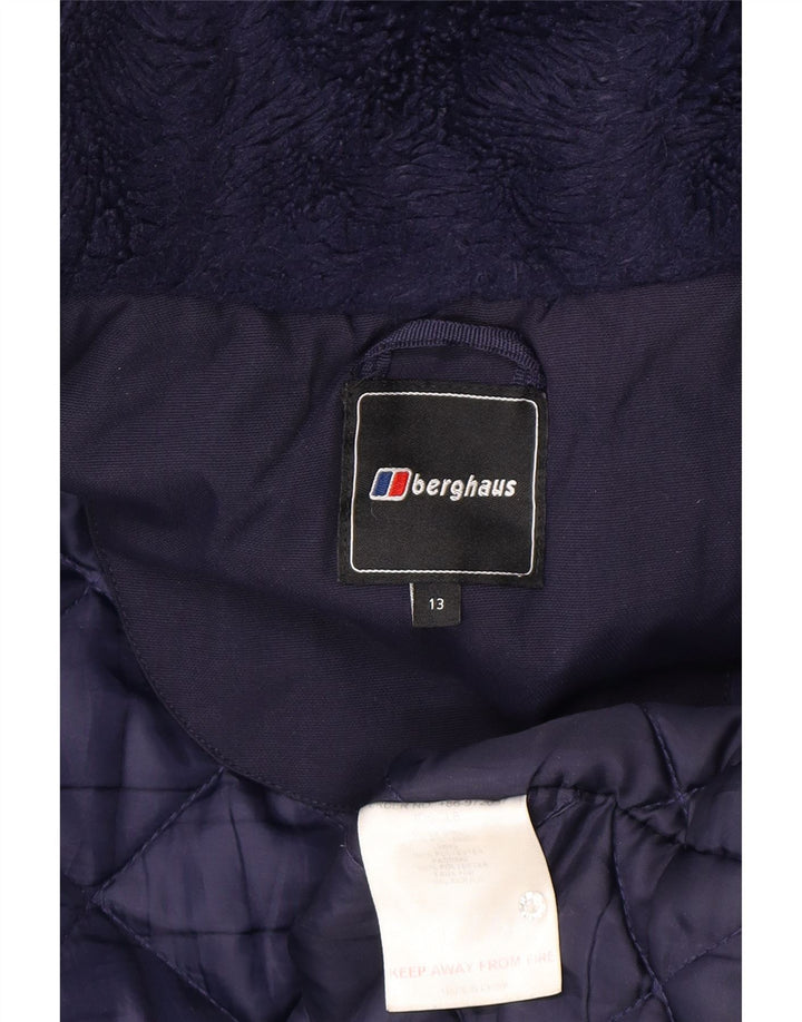 Berghaus Chaqueta acolchada con capucha para niño 12-13 años Azul marino Poliamida