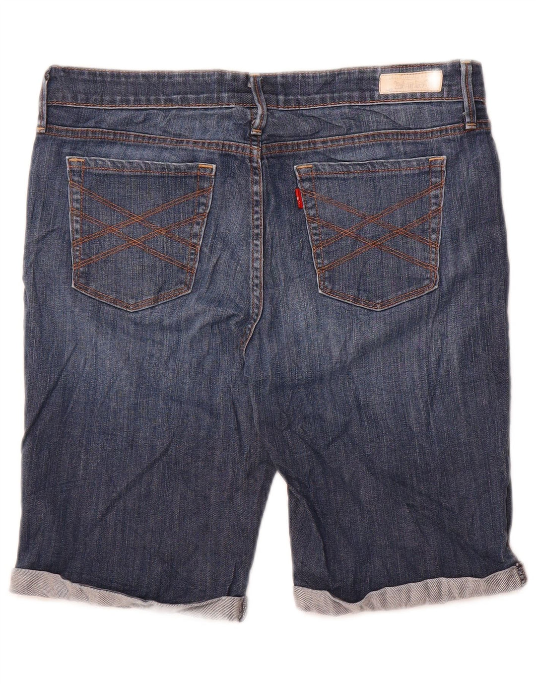 Levi's Bermudas 545 para mujer, pantalones cortos de mezclilla, talla 10, grande, W34, algodón azul