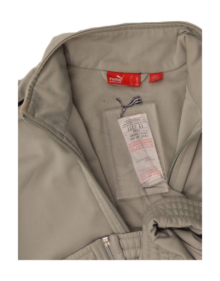 PUMA Boys Tracksuit Top Jacket 11-12 Years Grey Polyester Vintage Puma and Second-Hand Puma from Messina Hembry 