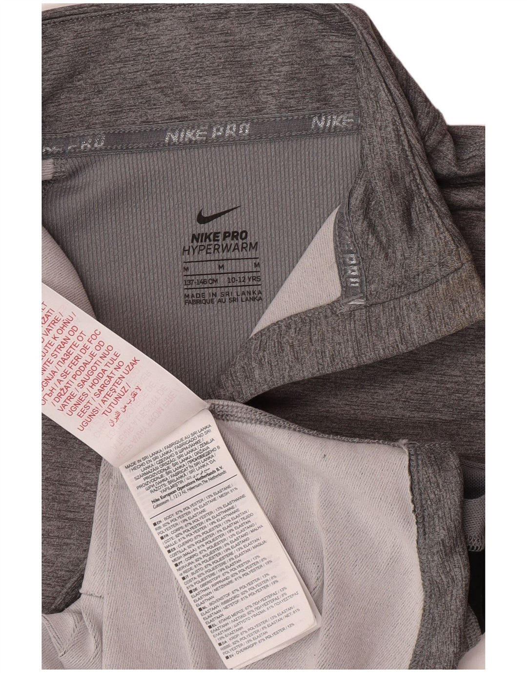 Nike - Camiseta de chándal para niña (10-11 años), color gris medio