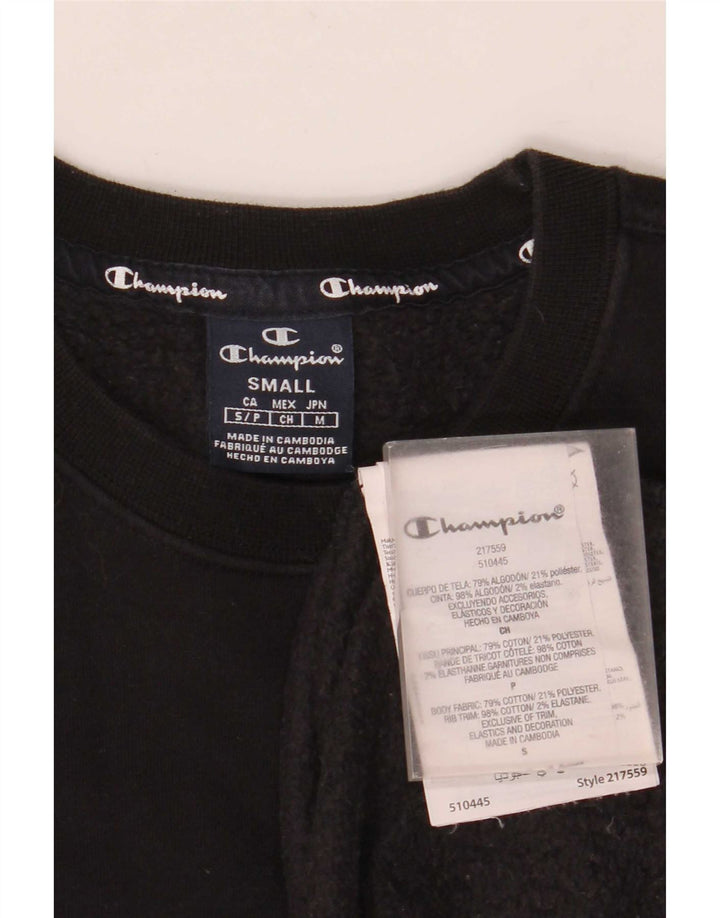 Champion Sudadera Jumper Pequeño Algodón Negro Hombre
