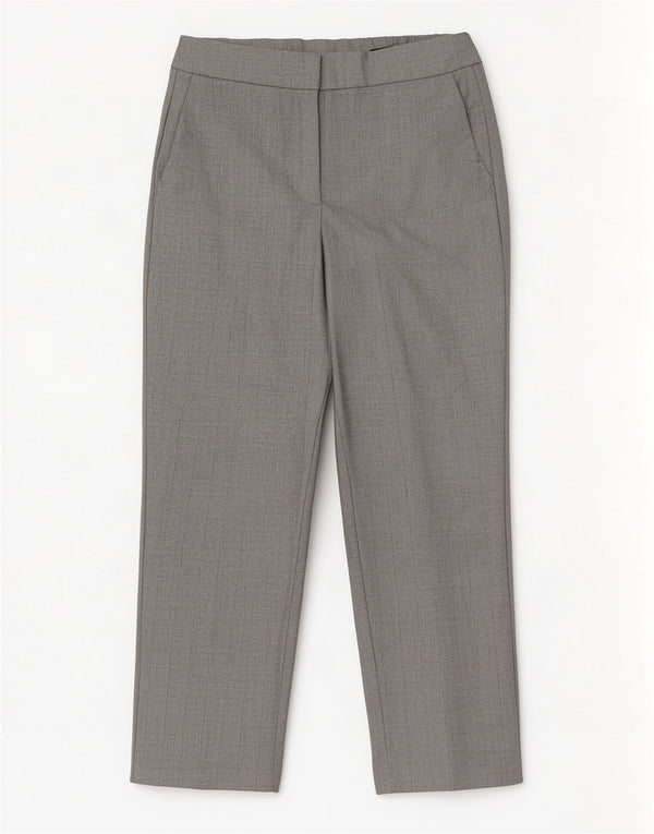 Marks & Spencer Pantalones Cortos para Mujer UK 10 Small W28 L23 Gris Pinstripe