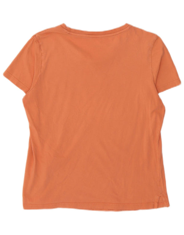 Adidas Camiseta gráfica para mujer Top UK 16/18 Grande Naranja Algodón