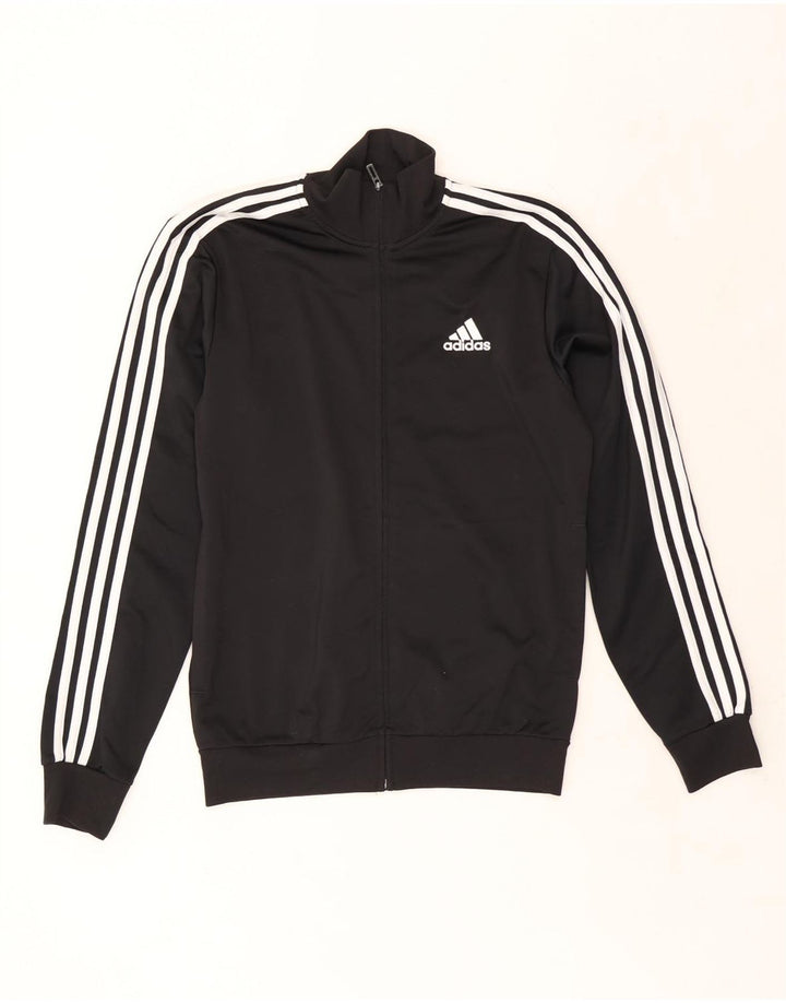 ADIDAS Chaqueta de chándal para hombre UK 36/38 Small Negro Poliéster