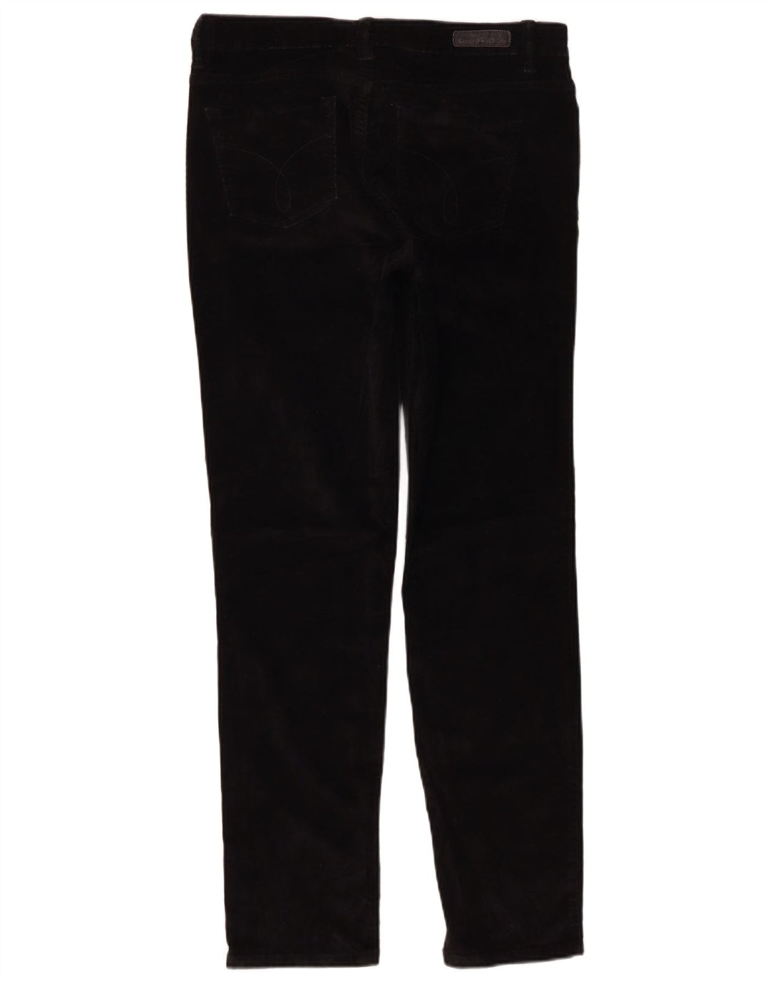 Calvin Klein Pantalones de pana delgados para mujer US 10 Medium W32 L30 Negro