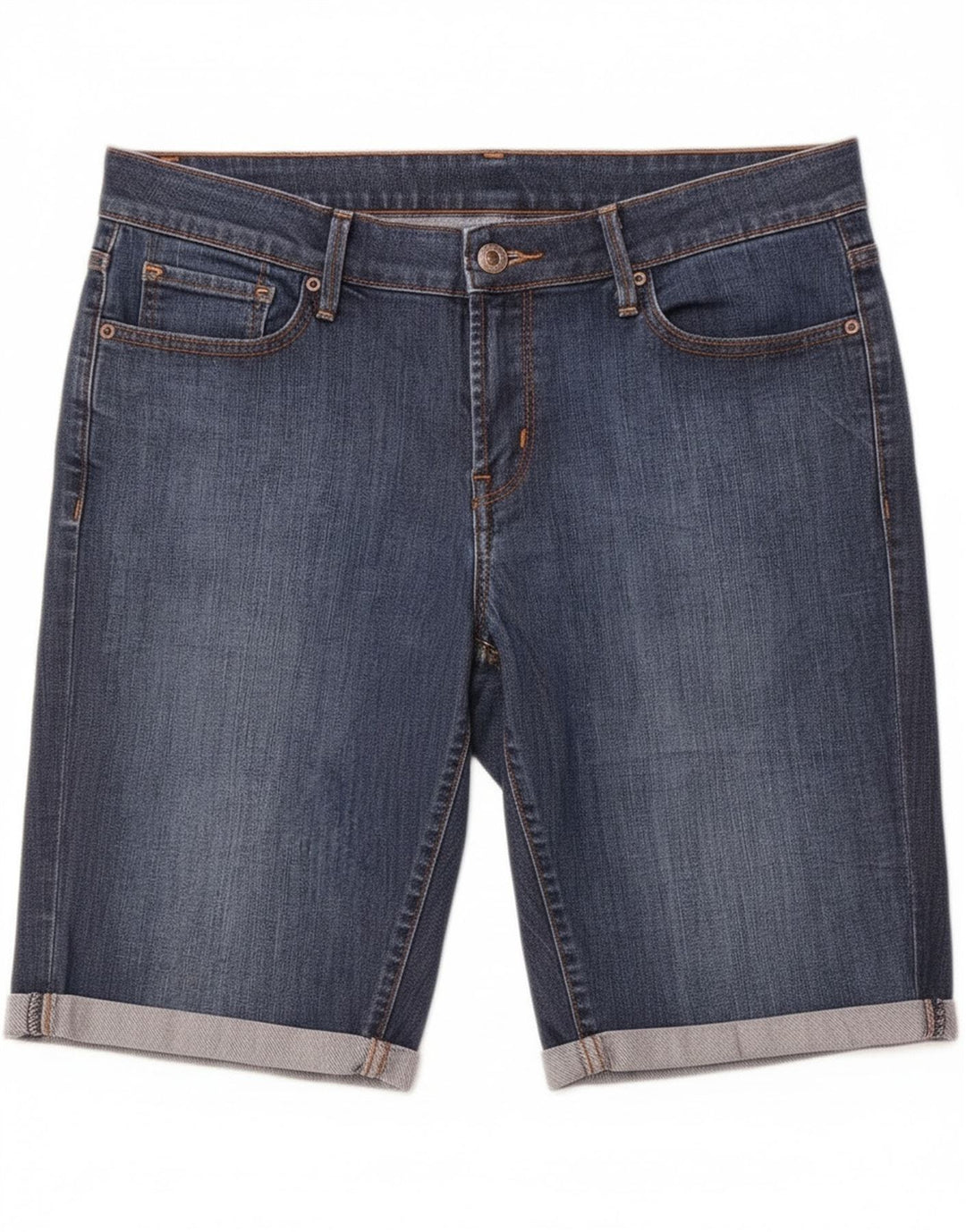 Levi's Bermudas 545 para mujer, pantalones cortos de mezclilla, talla 10, grande, W34, algodón azul