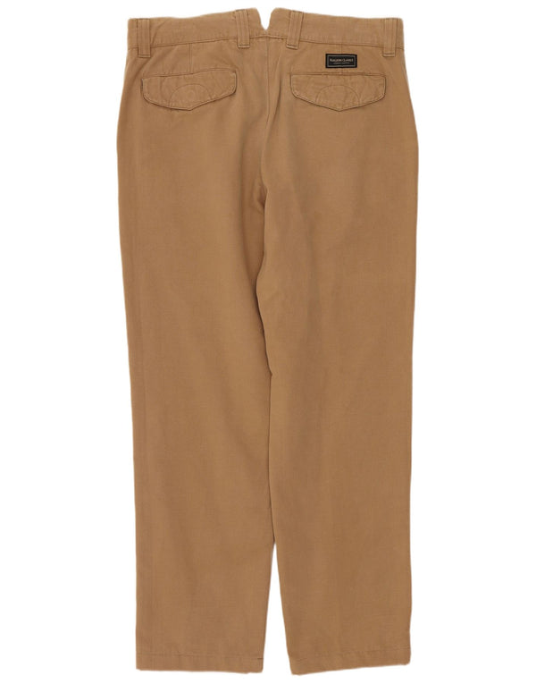 MARLBORO CLASSICS Pantalón chino recto para hombre EU 50 Large W32 L28 Marrón