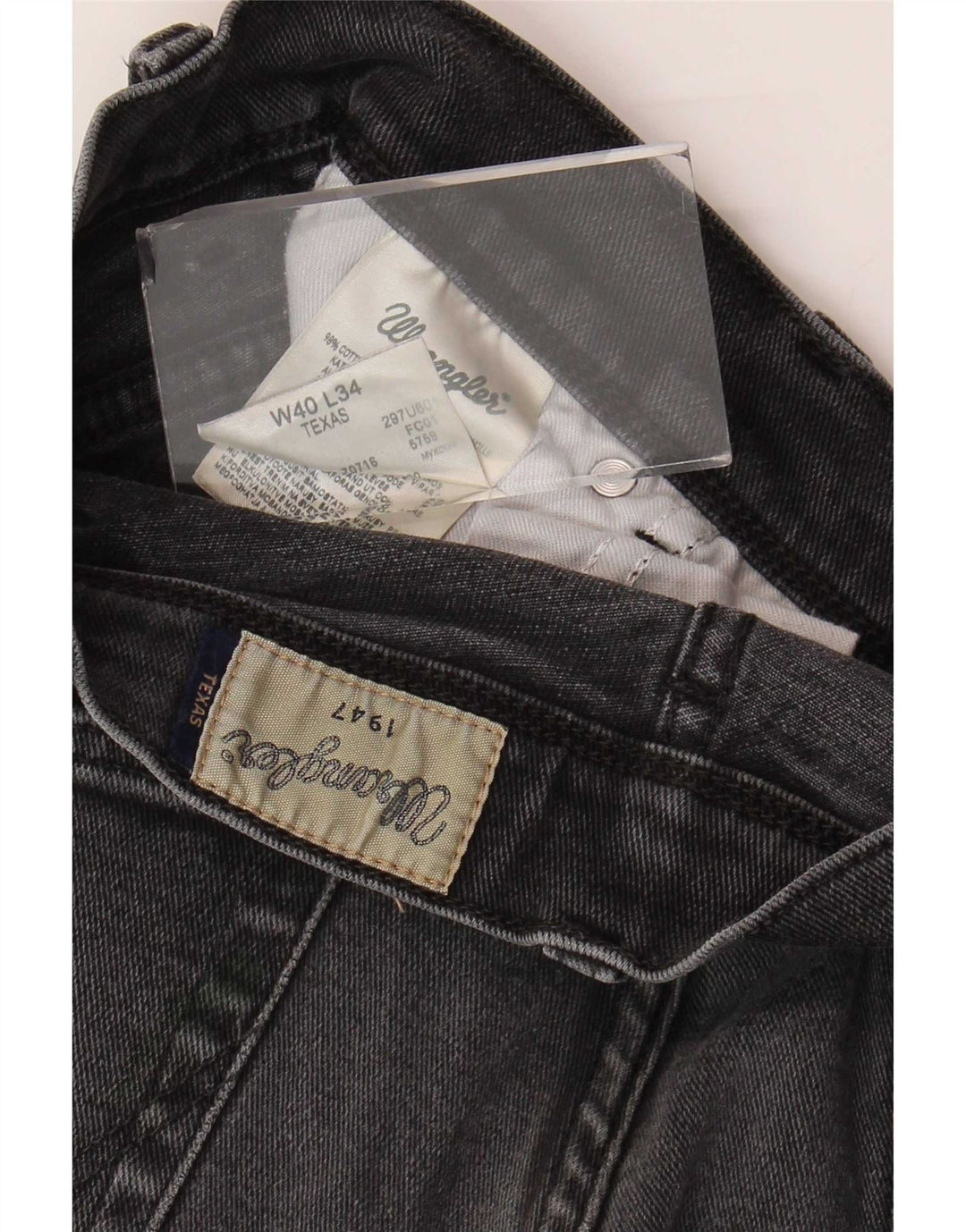 Wrangler Vaqueros rectos Texas para hombre W40 L34 Algodón gris