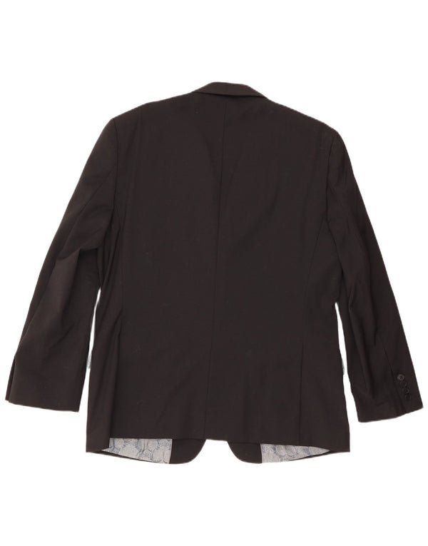 Ted Baker Chaqueta tipo blazer de 2 botones para hombre UK 42 XL Lana negra