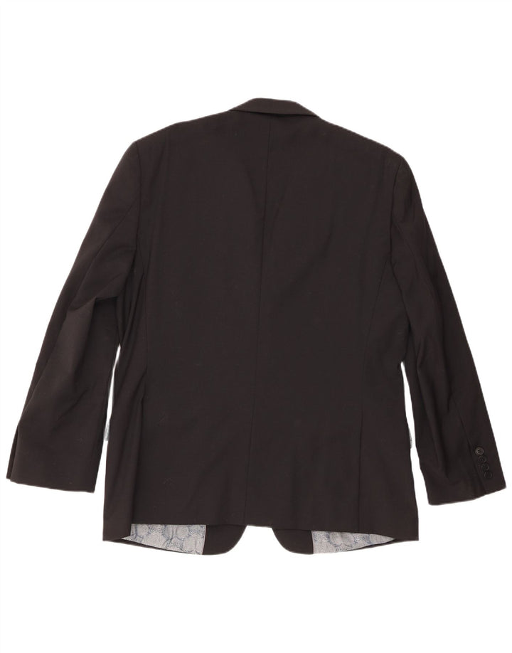 Ted Baker Chaqueta tipo blazer de 2 botones para hombre UK 42 XL Lana negra