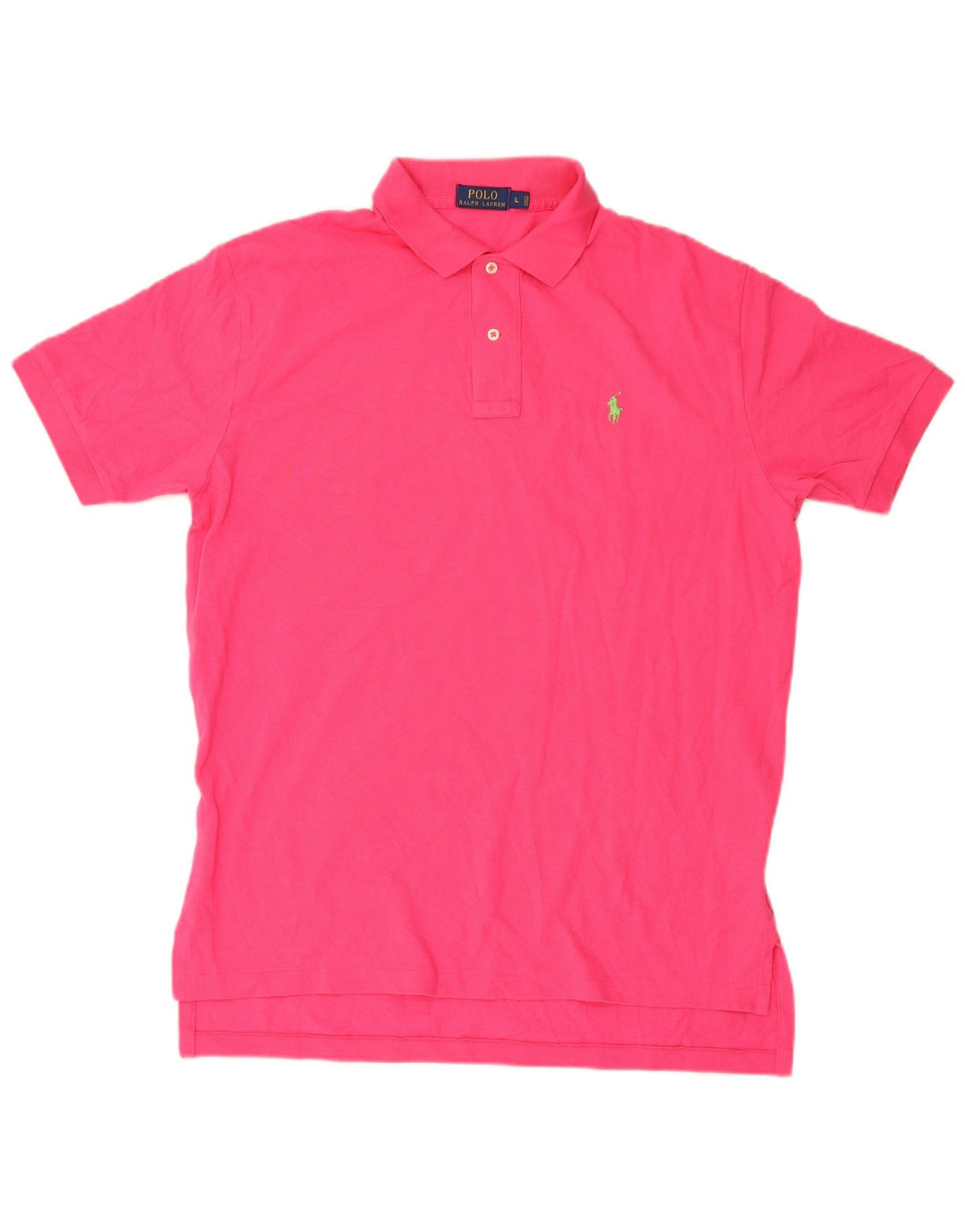 Camisa Polo Ralph Lauren para hombre grande de algodón rosa