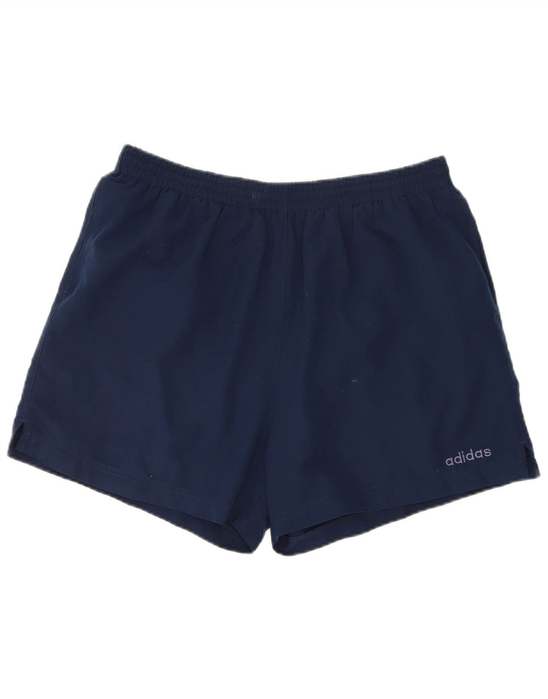 Adidas - Pantalones cortos deportivos para hombre, talla grande, poliéster, color azul marino