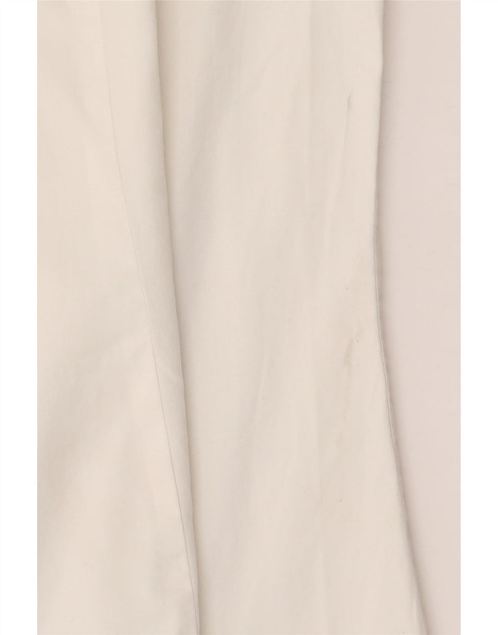 BENETTON Camisa de manga corta para mujer UK 46 Large White Cotton