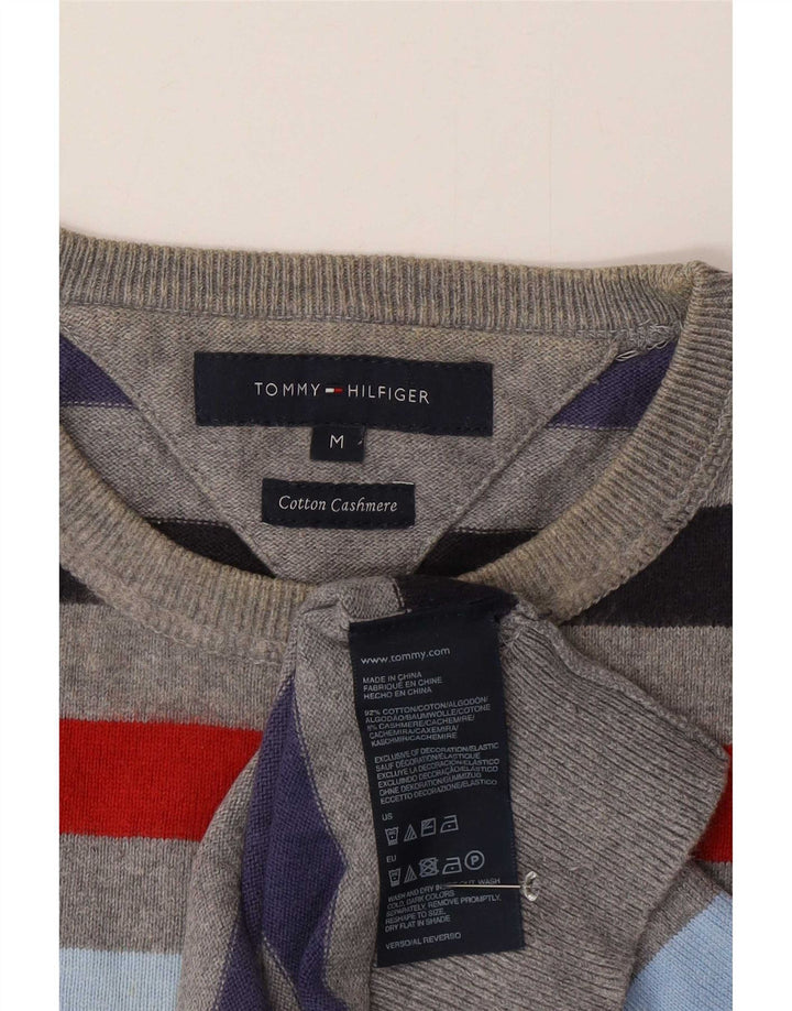 Tommy Hilfiger Jersey con Cuello Redondo para Hombre, Jersey de Rayas Multicolor Mediano