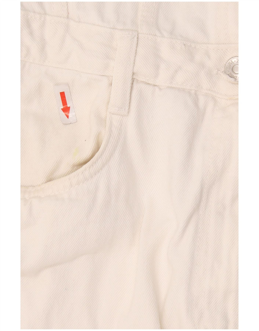 Zara Mujer Denim Mono UK 44 Grande Algodón Blanco