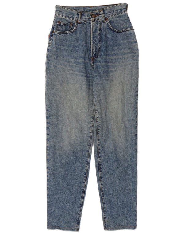 Carrera Jeans cónicos de cintura alta para mujer IT 36 XS W26 L28 Algodón azul
