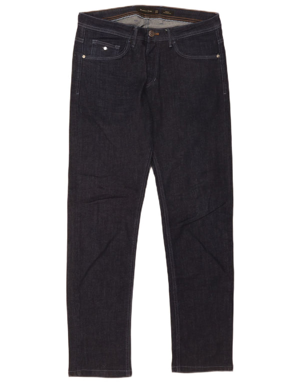 Massimo Dutti Vaqueros Slim Hombre EU 40 Medium W31 L30 Azul Marino
