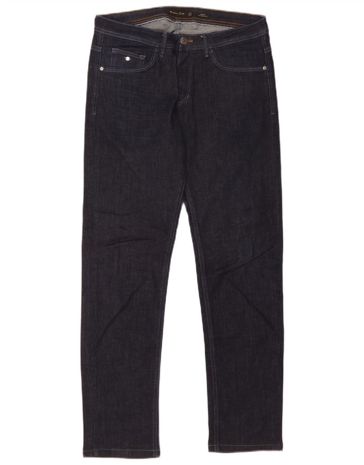 Massimo Dutti Vaqueros Slim Hombre EU 40 Medium W31 L30 Azul Marino