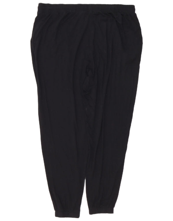 Marks & Spencer Pantalones Cortos Joggers para Mujer UK 18 XL W40 L26 Negro