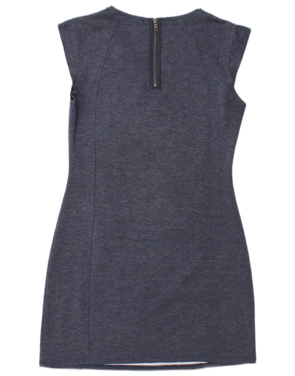 Desigual Vestido tubo para mujer UK 44 Azul medio Geométrico