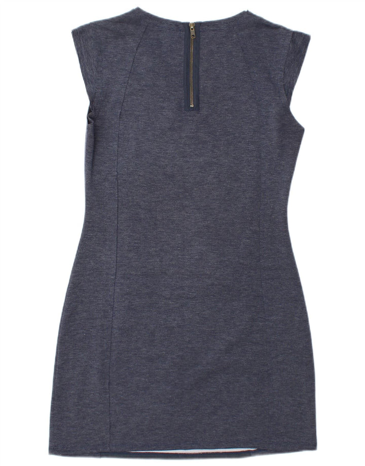 Desigual Vestido tubo para mujer UK 44 Azul medio Geométrico