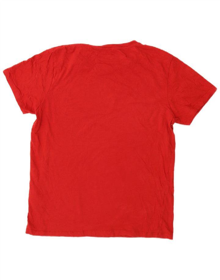 Jack & Jones - Camiseta gráfica para hombre, talla grande, algodón rojo