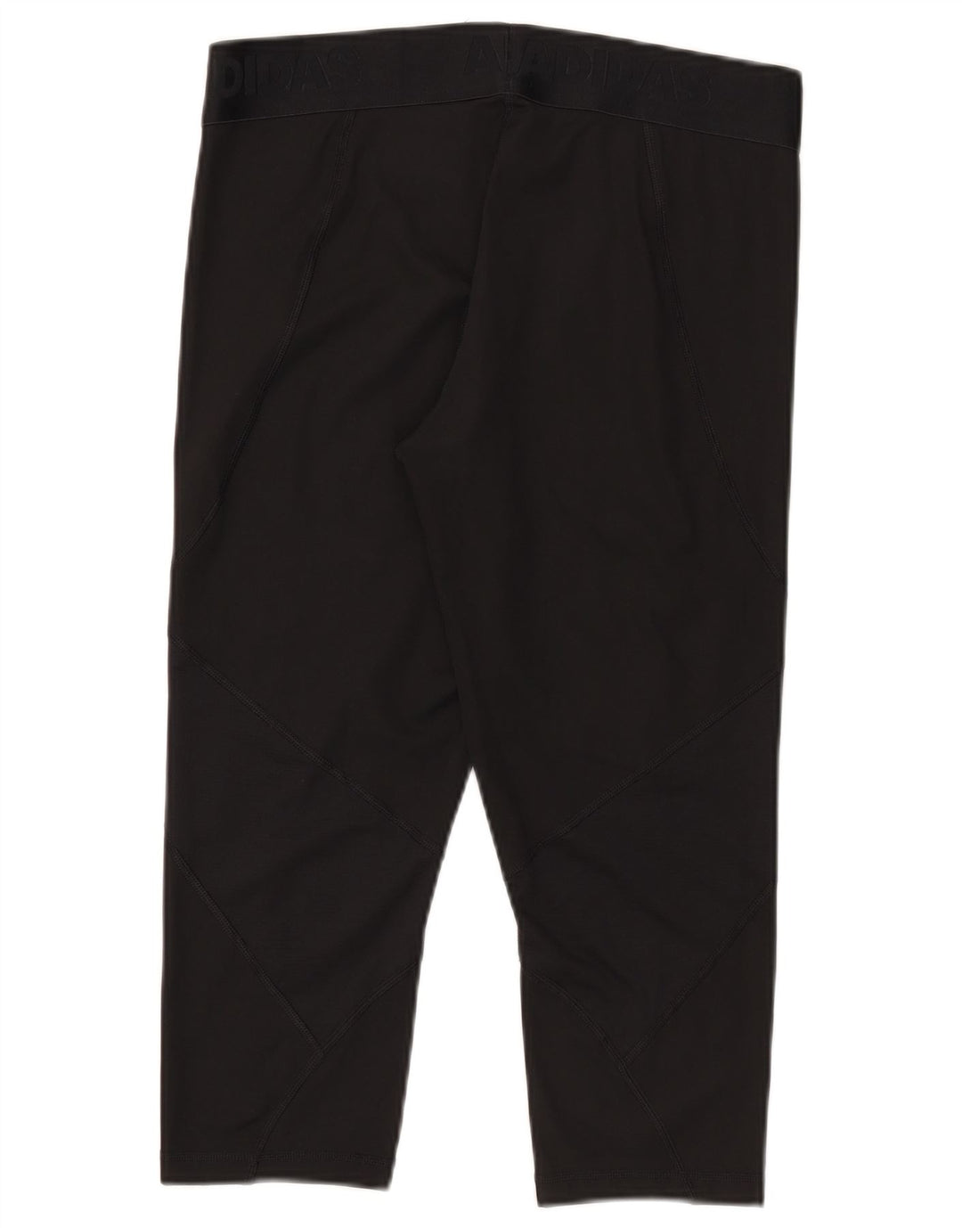 Adidas Leggings capri Tech Fit para mujer UK 16/18 Grande Negro Poliéster