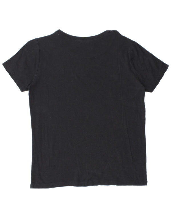EDDIE BAUER Camiseta Mujer Top UK 40 XL Algodón Negro