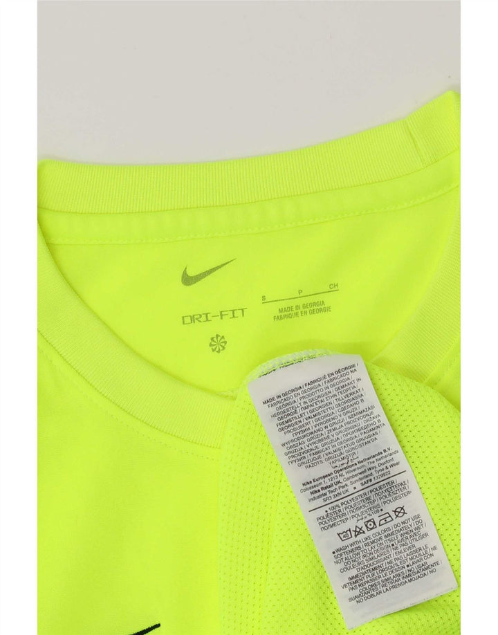 Camiseta Nike Dri Fit para hombre Top Small Verde Poliéster