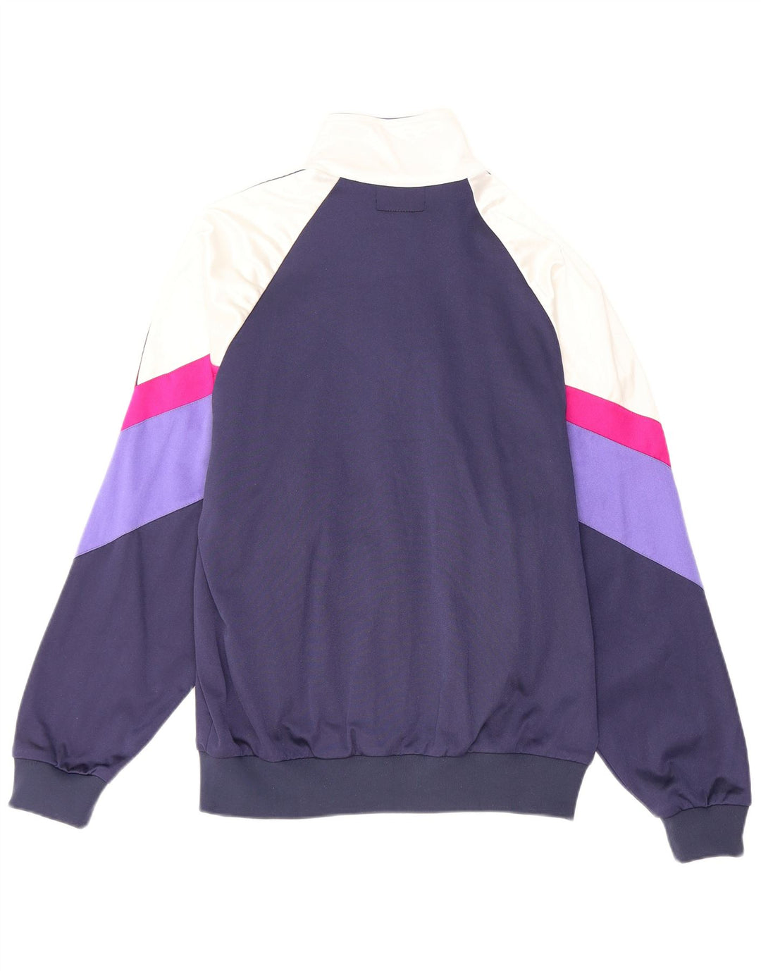 Asics Mens Graphic Chándal Top Chaqueta IT 52 Grande Azul Marino Colorblock