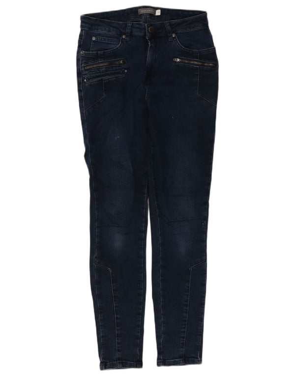 MINT VELVET Vaqueros pitillo para mujer UK 10 Small W29 L29 Azul marino Algodón
