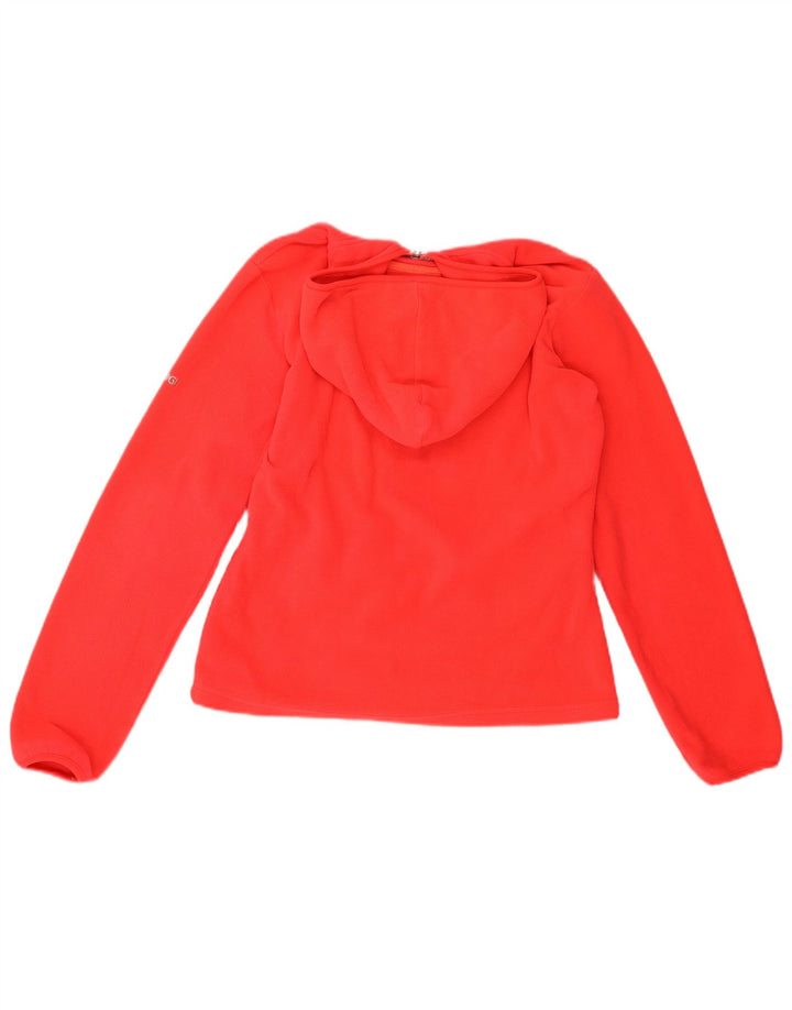 BRUGI Chaqueta polar con capucha para mujer UK 14 Poliéster cachemir rojo mediano