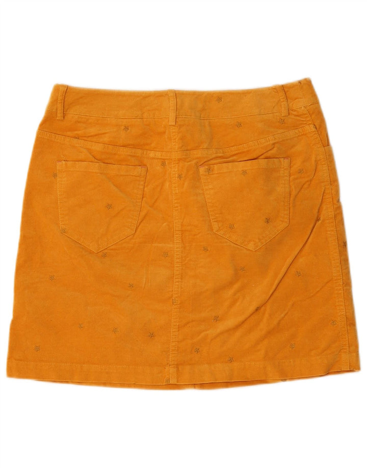 Minifalda con estampado abstracto para mujer de White Stuff UK 10 Small W30 Amarillo