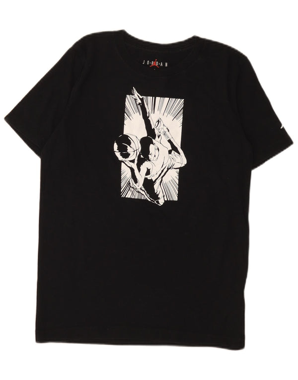 Jordan Camiseta gráfica para niños 12-13 años Grande Algodón Negro