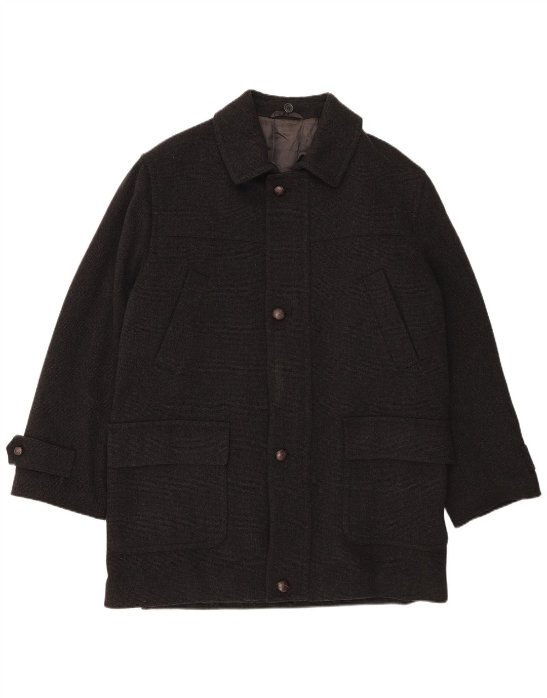 Overland Abrigo para hombre UK 38 Lana gris medio