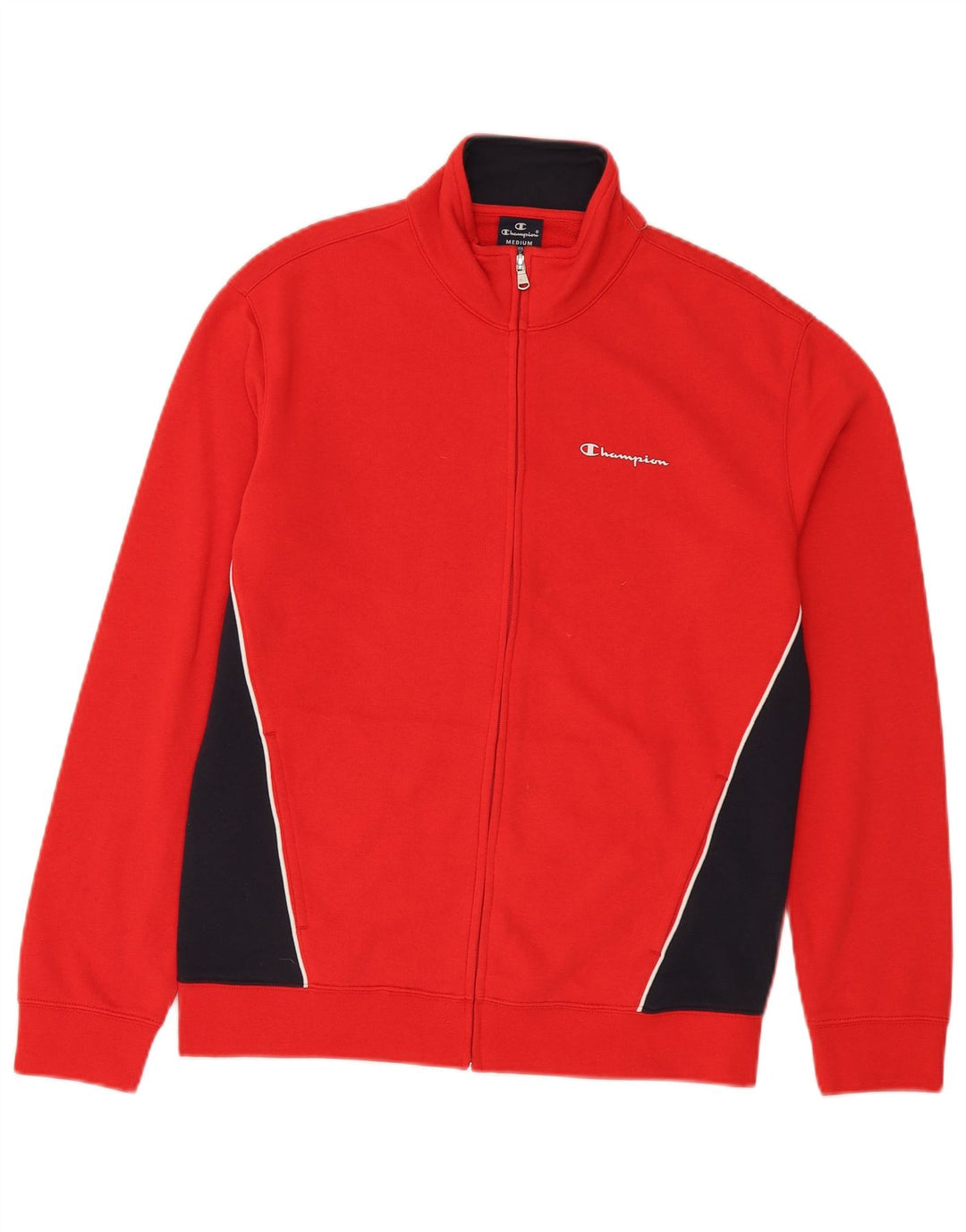 Champion Chaqueta De Chándal De Algodón Rojo Medio Con Bloques De Color Para Hombre