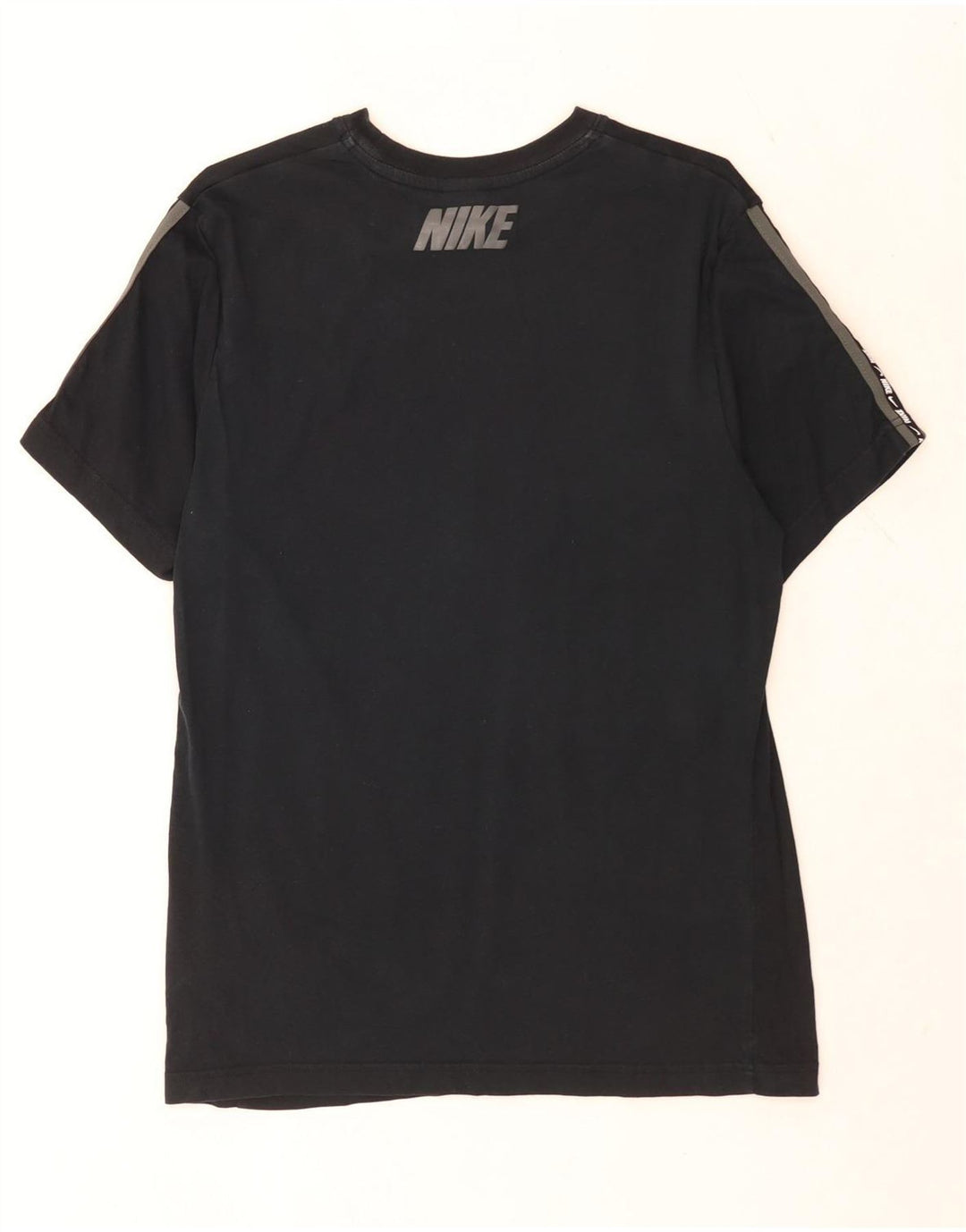 Nike Camiseta gráfica para hombre Top mediano de algodón negro