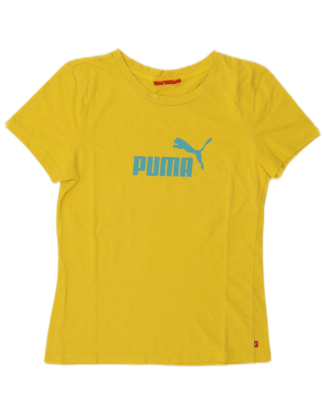 Puma - Camiseta gráfica para mujer, talla 40, color amarillo mediano