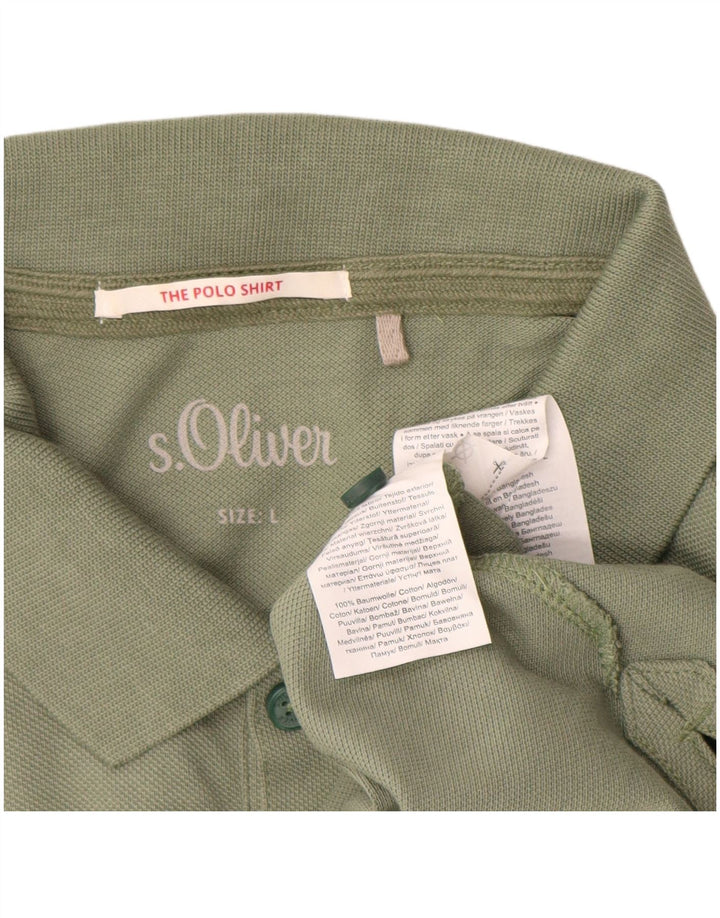 S.Oliver Polo Hombre Algodón Verde Grande