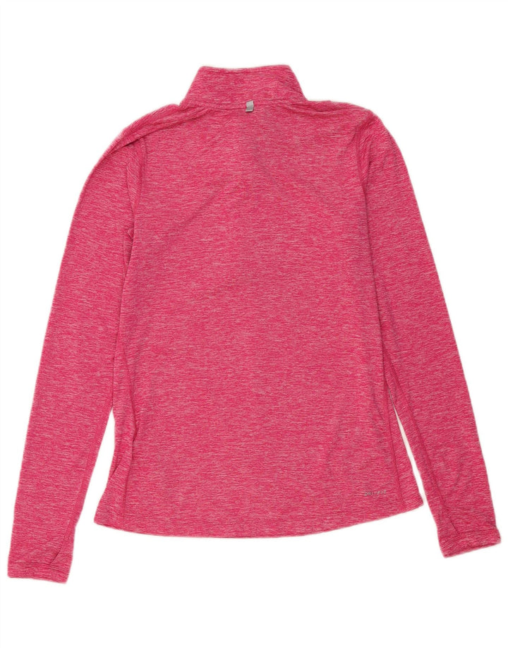 Nike - Chándal con cremallera y cuello para mujer, talla S, poliéster rosa