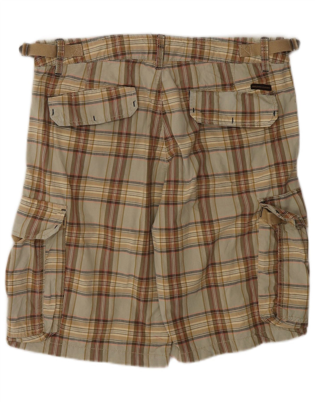 Marlboro Classics Shorts Cargo Para Hombre W31 Algodón A Cuadros Beige Medio