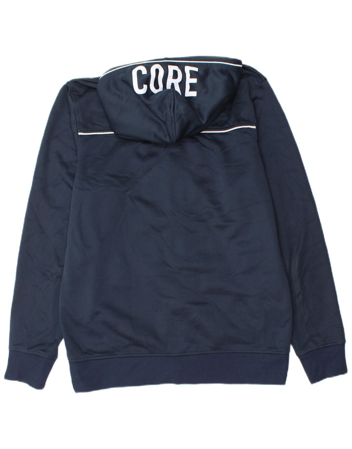 Jack & Jones Sudadera con capucha y cremallera gráfica para hombre Poliéster azul marino mediano