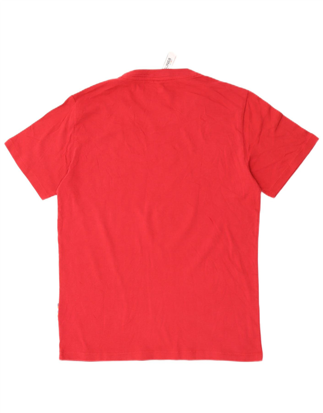 Sun68 Camiseta gráfica para hombre Top grande de algodón rojo