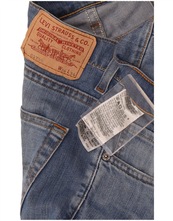 Vaqueros rectos Levi's para hombre W34 L28 Algodón azul