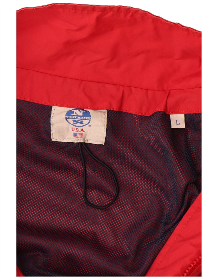 Chaqueta bomber para hombre North Sails UK 40 Large Poliamida roja