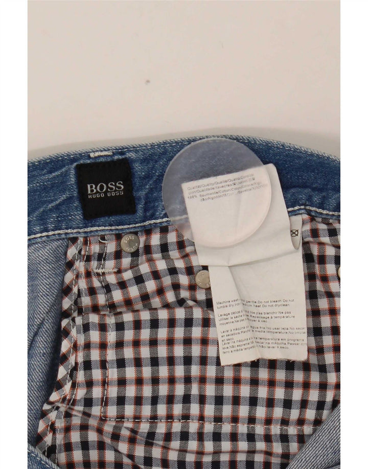 Vaqueros Hugo Boss Hombre Rectos W38 L34 Algodón Azul