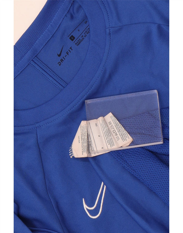 NIKE Camiseta Dri Fit para Hombre Top Small Azul Colorblock Poliéster