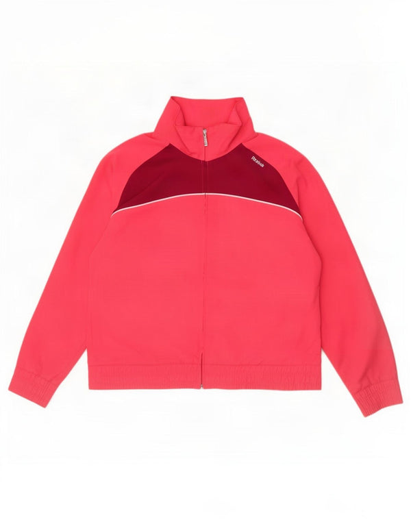 Reebok Chaqueta de Chándal para Mujer UK 40 XL Poliéster Color Block Rosa