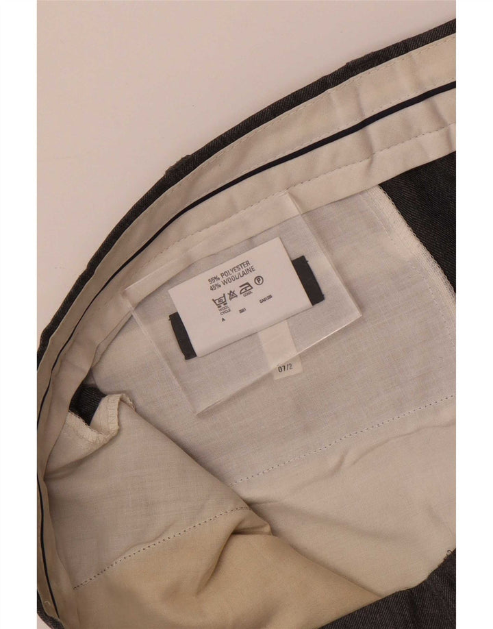 Marks & Spencer Pantalones de traje rectos St. Michael para hombre W38 L33 Gris