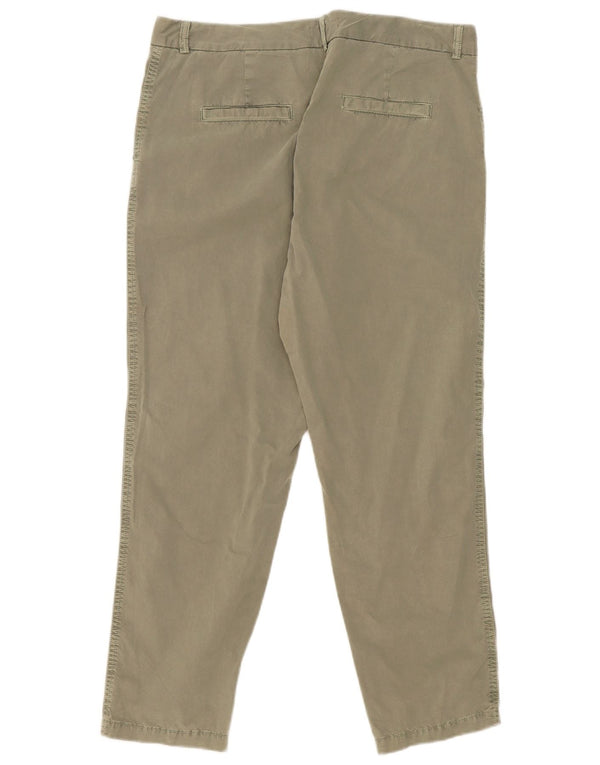 Marks & Spencer Pantalones Chinos Slim para Mujer UK 40 Large W38 L28 Algodón Caqui